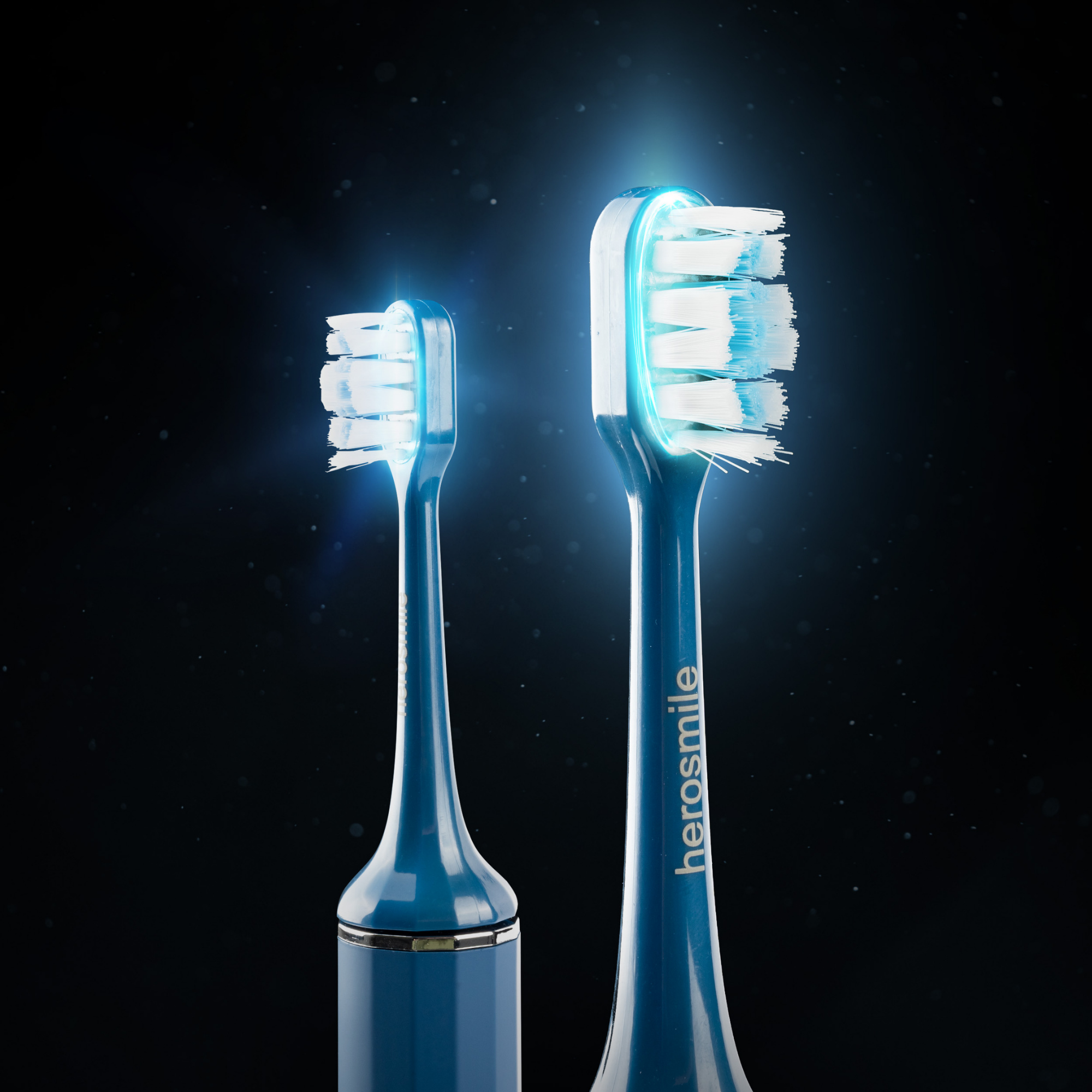 UV LED que blanquea el cepillo de dientes sónico azul